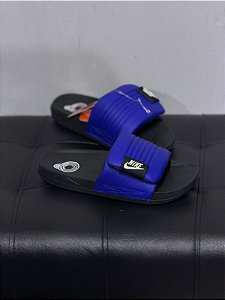 SLIDE NIKE OFFCOURT PRETO E AZUL ROYAL- DQ9624-402