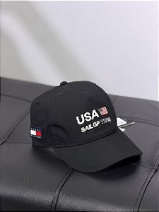 Bone tommy hilfiger US SAILGP SOFT 6 PANEL preto