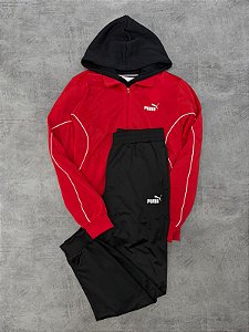 CONJUNTO PUMA POLY PIPING SUIT Vemelho