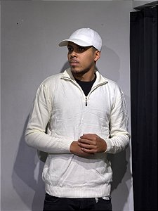 SUETER 1/4 ZIP - OFF WHITE