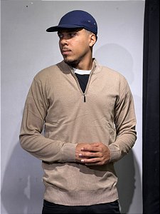 Sueter Half zip bege claro (FINO)