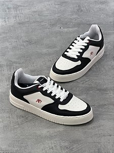 TENIS MASCULINO COVERLINE BRANCO/PRETO REF 8493477-2