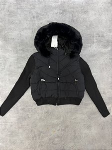 Jaqueta feminina puffer preto 2501