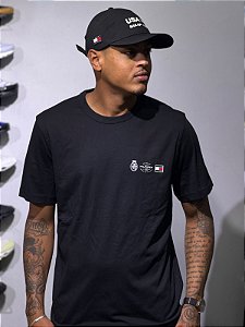 Camiseta tommy hilfiger Preta- MWOMW40011-bds