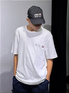 Camiseta tommy hilfiger branco - MWOMW40011-YBR