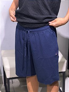 Bermuda moletom Tommy Hilfiger azul marinho