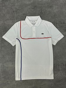 POLO LACOSTE SPORT COLORBLOCK- BRANCA