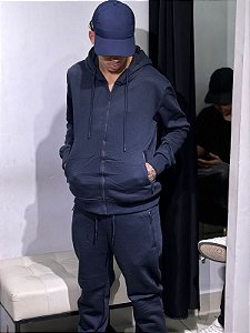 CONJUNTO FLANELADO AZUL MARINHO