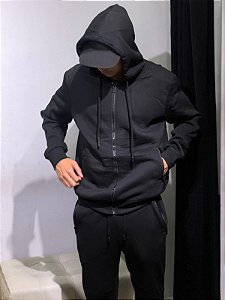 CONJUNTO FLANELADO PRETO