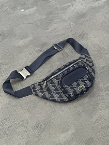 Shouder bag lacoste monograma azul marinho