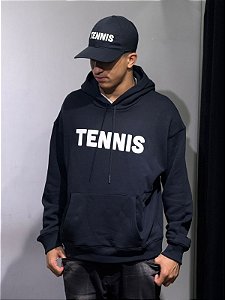 MOLETOM LACOSTE TENNIS- PRETO