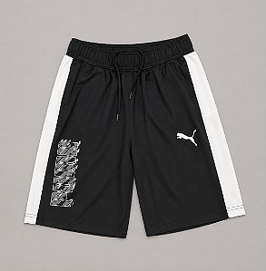 SHORT PUMA GRAPHIC PRETO+BRANCO 673395-01