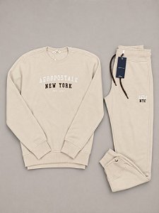 CONJUNTO AEROPOSTALE NEW YORK- BEGE