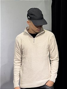 SUETER MEIO ZIPER (BEGE) 5394