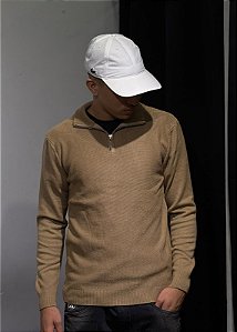SUETER MEIO ZIPER (MARROM) 5397