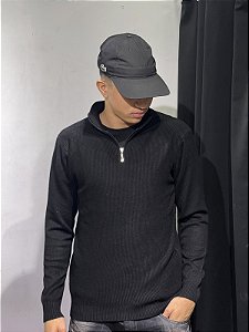 SUETER MEIO ZIPER (PRETO) 5399