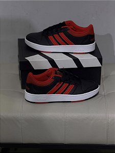 Tenis Adidas Hoops Classic Preto+ vermelho - KL1062