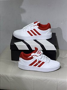 Tenis Adidas Hoops Classic BCO=vermelho - KL1059