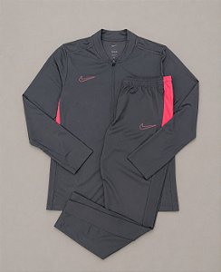 CONJUNTO NIKE DRI-FIT ACADEMY- CINZA E ROSA