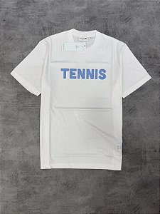 camiseta lacoste tennis branca com lilas TH1578-23-70V