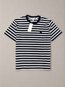 Camiseta lacoste tricor azul marinho com azul bb