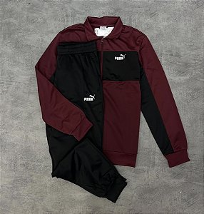 CONJUNTO PUMA VINHO E PRETO 687304-96