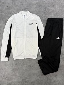 Conjunto puma bco+Preto 691905-02 Feminino usa unissex
