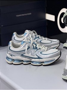 NEW BALANCE ABZORB 2000- Branco + Azul metalic