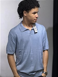 POLO TRICÔ RIVALY- AZUL BB