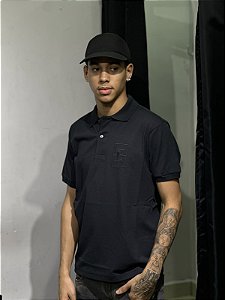 POLO LACOSTE L TENNIS- PRETA