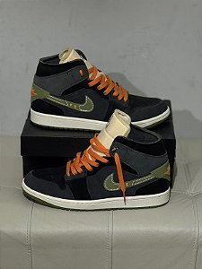 Tenis Jordan 1 Mid SE Craft Light Olive - FD6817-003