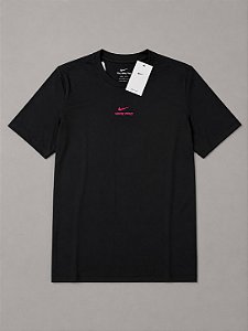 Camiseta nike pro preto+rosa - ih1947-011