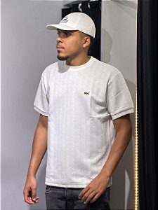 Camiseta lacoste Monograma gelo  - TH1197-238-4lw