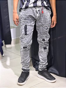 CALÇA JEANS MARMORIZADA-6227