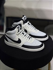 NIKE COURT VISION MID BRANCO+PRETO