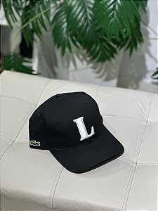 Boné Lacoste "L"basebol- Preto