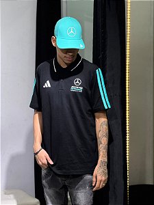 POLO ADIDAS MERCEDES AMG- PRETA