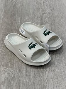 CHINELO SLIDE LACOSTE MEDUZ OFF-WHITE