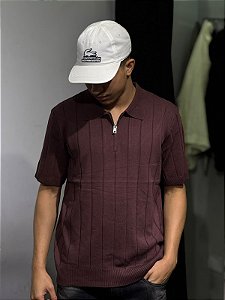 POLO TEXTURIZADA HANSEZ MARROM