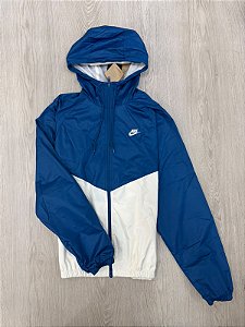 JAQUETA NIKE  Windrunner- AZUL+ BRANCO