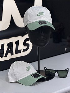 BONE NIKE CLUB BICOLOR VERDE OLIVE/BRANCO- FB5368-105