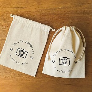 Saquinho de algodão| Contém memórias