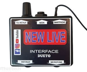Inferface de áudio Placa para celular New Live Dueto