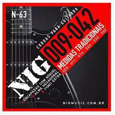 Encordoamento Nig de Guitarra 09 - 042 Tradicional - N63