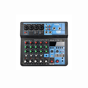 Mesa de som MXT - MX-6T 6 canais combinado com placa de som digital