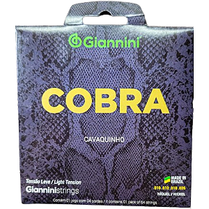 Encordoamento Cavaquinho Giannini Cobra Tensão Leve 0.10