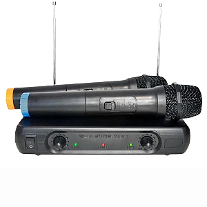 Microfone Sem Fio Soundvoice MM-150SF Duplo