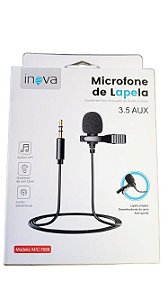 Microfone de Lapela Inova MIC-7587