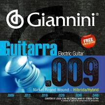 Encordoamento de Guitarra Giannini Híbrida .009 - .046 - GEEGSTH9