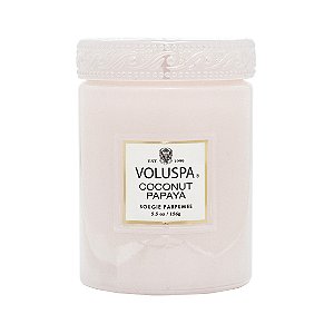 Mini Vela Pote Vidro Voluspa Coconut Papaya 50H